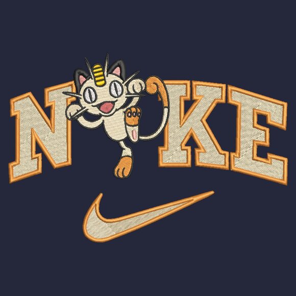 Nike Pokemon Meowth Embroidered Adult Unisex Crewneck Sweatshirt - Picture 9 of 15